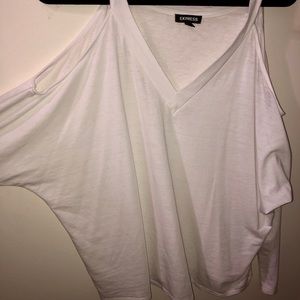 Express cold shoulder top